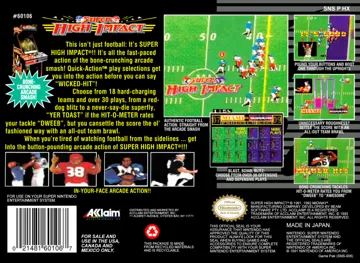 Super High Impact (USA) (Beta) box cover back